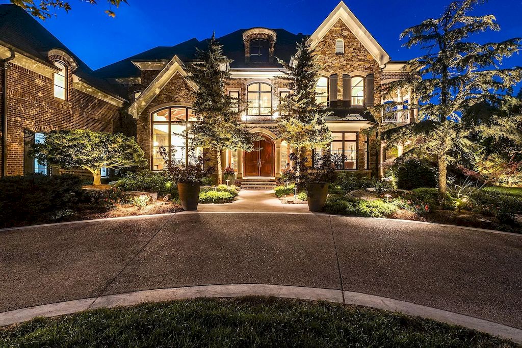 Breathtaking Hilltop Estate with Exquisite Details and Finishes in Tennessee Listed for $8,250,000