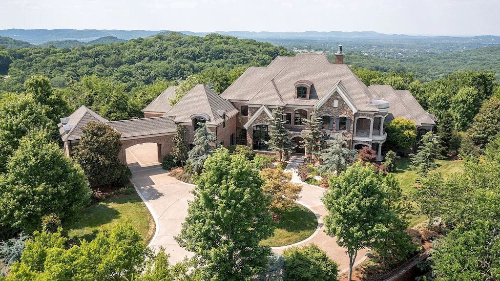 Breathtaking Hilltop Estate with Exquisite Details and Finishes in Tennessee Listed for $8,250,000