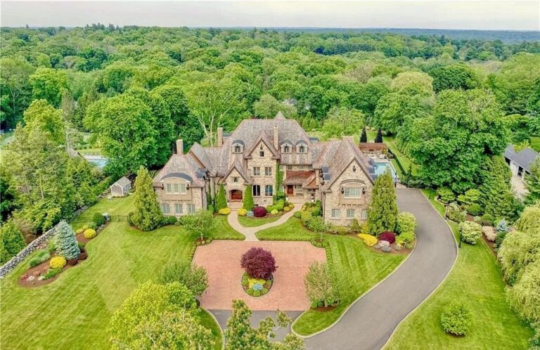 Find the Romance in Connecticut in this $7,800,000 European Manor