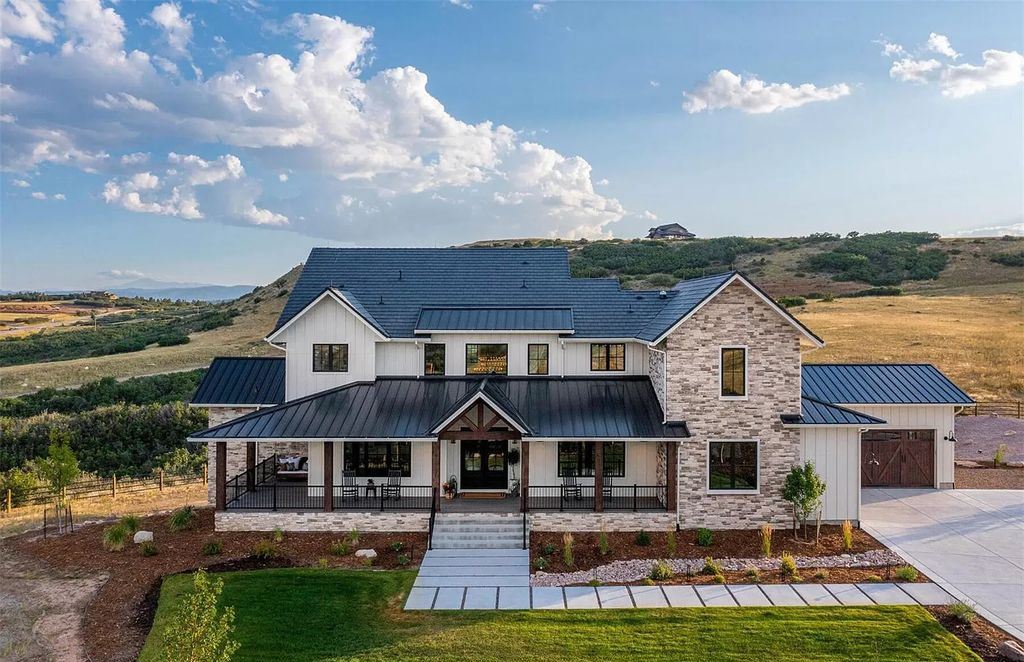 An extraordinary residence in Colorado blending a style of modern farmhouse with European flair asks for $5,000,000