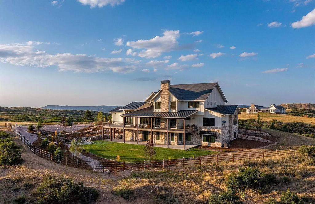 An extraordinary residence in Colorado blending a style of modern farmhouse with European flair asks for $5,000,000