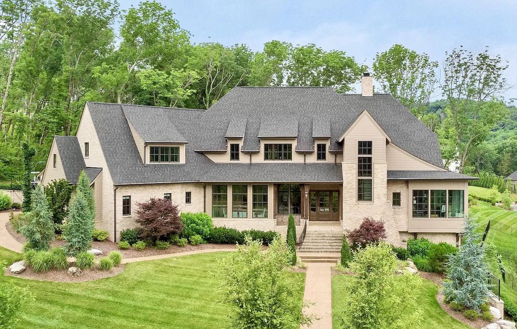 Stunning Hidden Valley Home in Tennessee with Views of Brentwood's Rolling Hills Listed for $4,299,999 