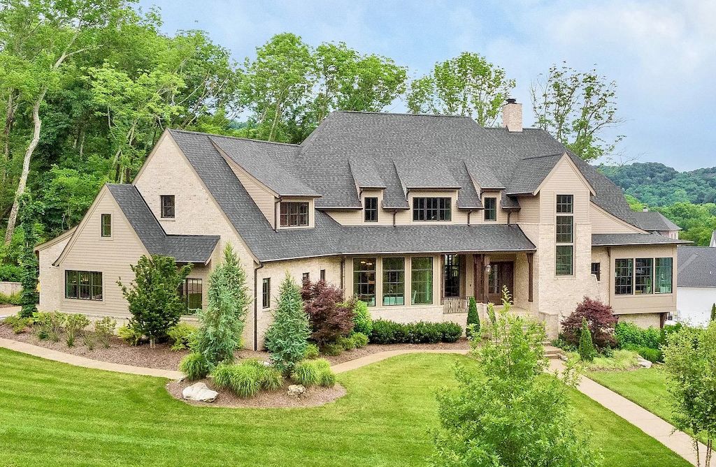 Stunning Hidden Valley Home in Tennessee with Views of Brentwood's Rolling Hills Listed for $4,299,999 