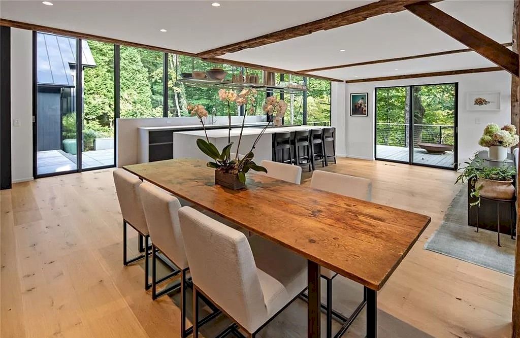 Integrate Contemporary Design and the Warmth of a New England Home in this Connecticut $4,225,000 Masterfully Renovated Residence  