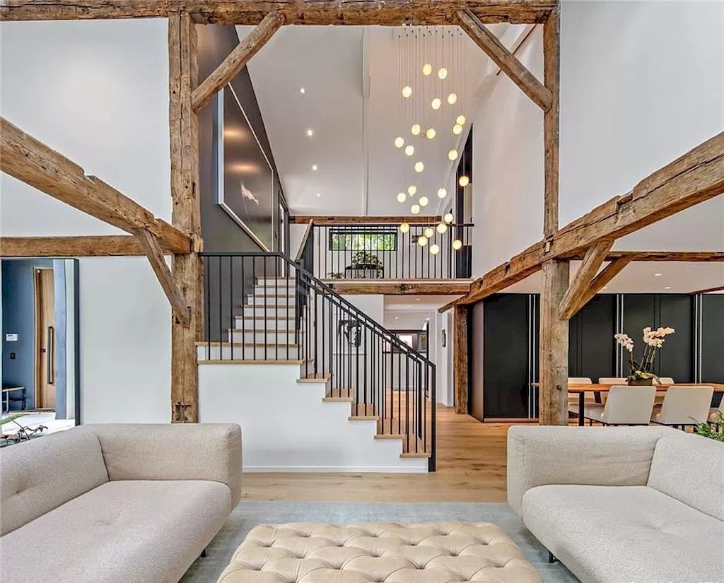 Integrate Contemporary Design and the Warmth of a New England Home in this Connecticut $4,225,000 Masterfully Renovated Residence  