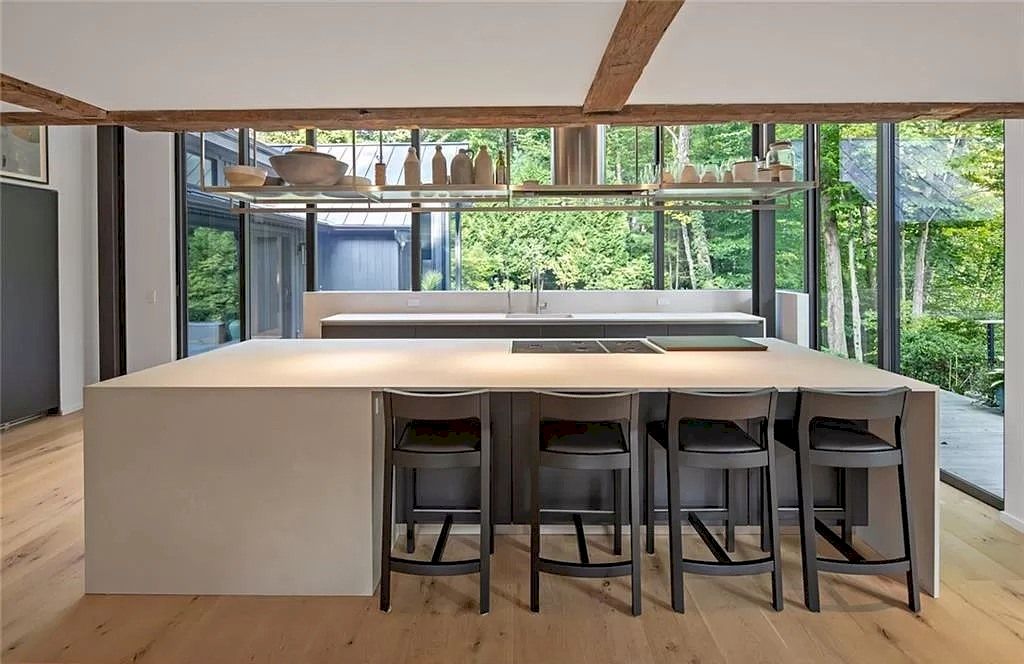 Integrate Contemporary Design and the Warmth of a New England Home in this Connecticut $4,225,000 Masterfully Renovated Residence  