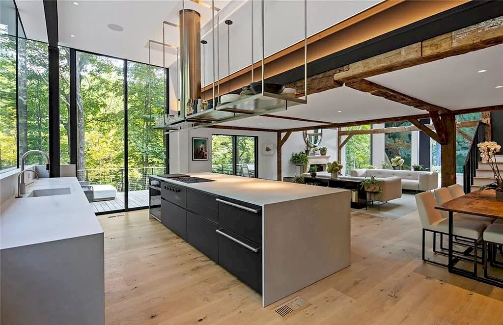 Integrate Contemporary Design and the Warmth of a New England Home in this Connecticut $4,225,000 Masterfully Renovated Residence  