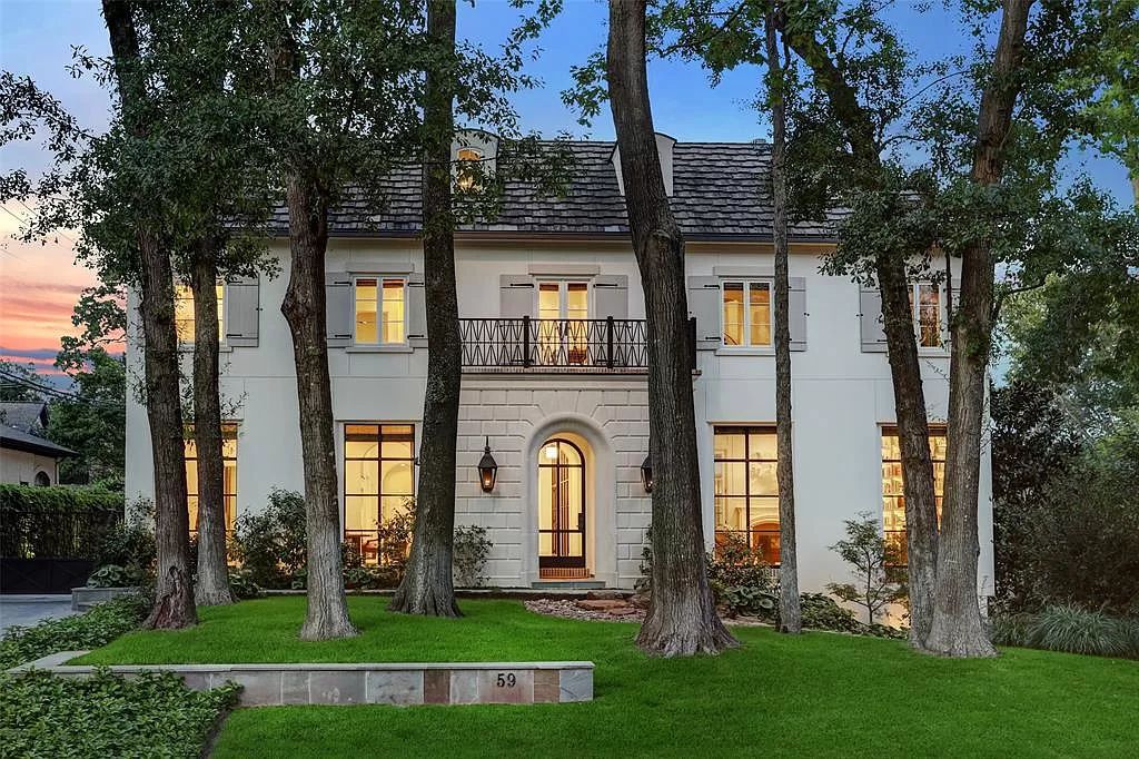 The Home in Houston is an exquisite estate where the classic French inspiration meets effortless modern living now available for sale. This home located at 59 Tiel Way, Houston, Texas