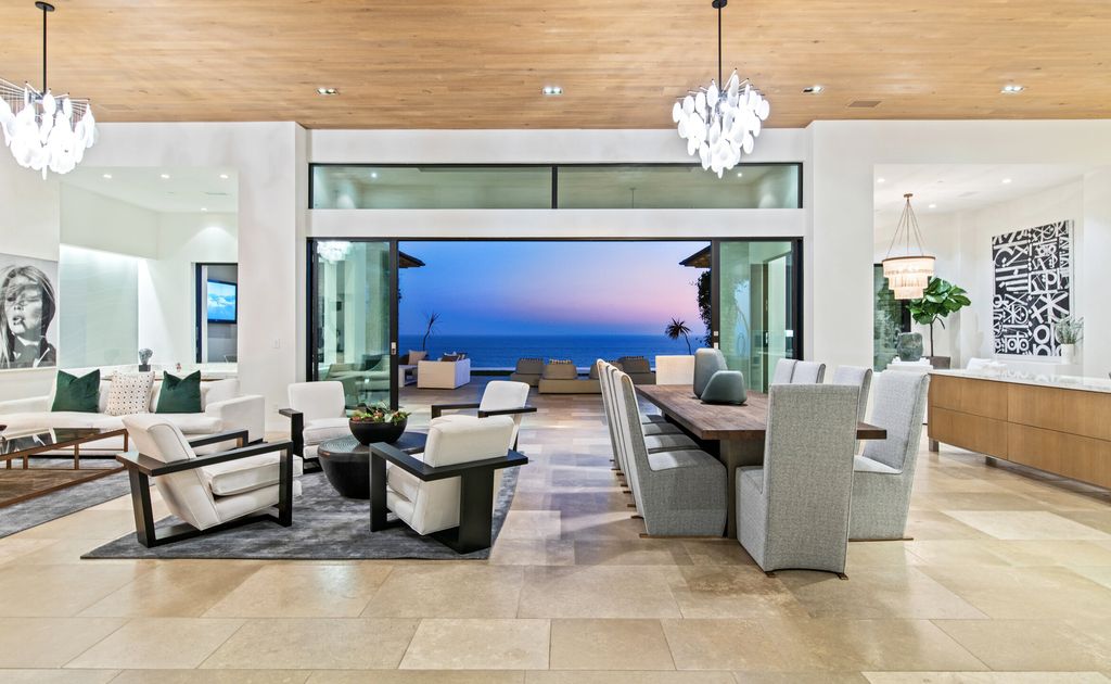 The Malibu Villa is a luxurious estate offers extravagant comfort and commands unobstructed sunrise-to-sunset ocean and island views available for sale. This home located at 11802 Ellice Street, Malibu, Califoria