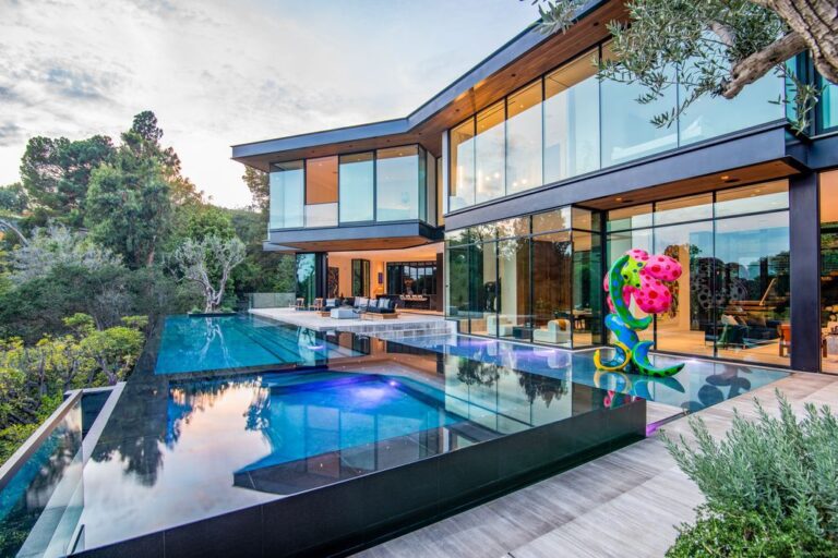 Brand New Glass-encased Mansion in Bel Air hits Market for $41,000,000