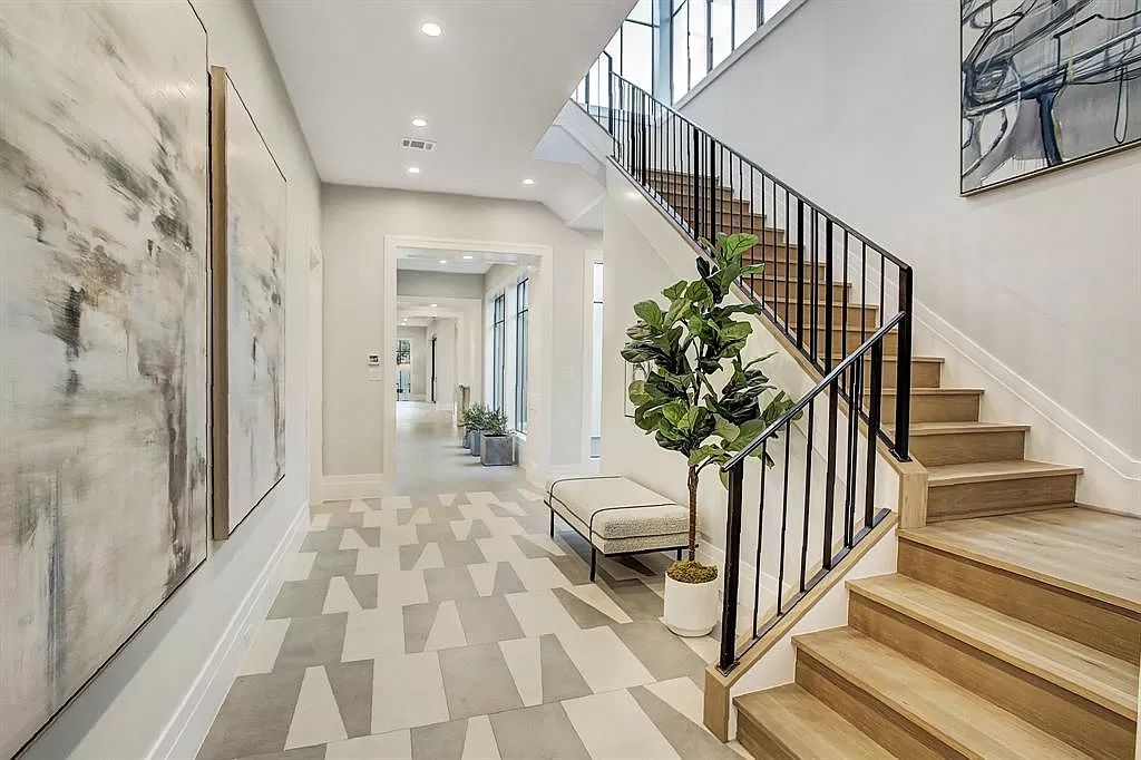 The Home in Houston is a new construction designed for relaxed living and easy gatherings with ultimate privacy now available for sale. This home located at 6320 Vanderbilt St, Houston, Texas