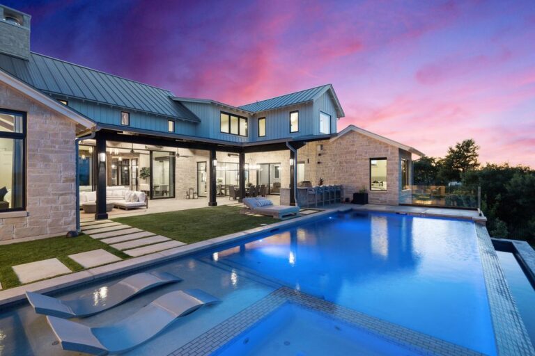 Gorgeous Contemporary Farmhouse in Austin with Breathtaking Views for Sale at $6,250,000