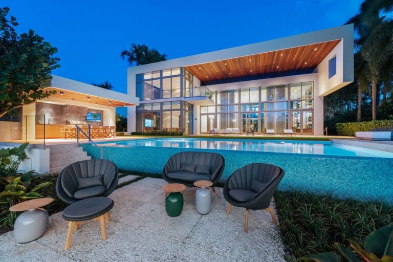 Prestigious North Bay Road Modern Waterfront Home in Miami Beach hits Market for $42,000,000