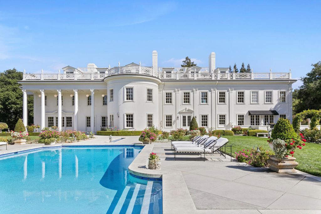 The Mansion in Hillsborough - Western White House is an estate truly fit for royalty among the region's finest legacy estates now available for sale. This home located at 401 El Cerrito Ave, Hillsborough, California