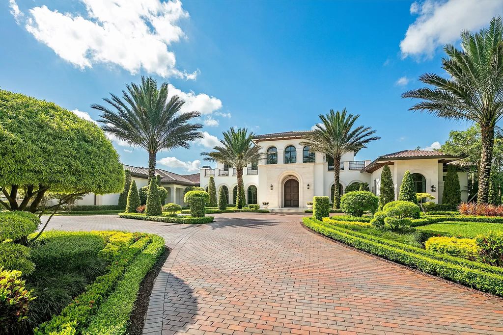 The Mansion in Weston is a seven-bedroom sanctuary by renowned architect Randall Stofft set on a prestigious gated community now available for sale. This home located at 3030 Meadow Ln, Weston, Florida