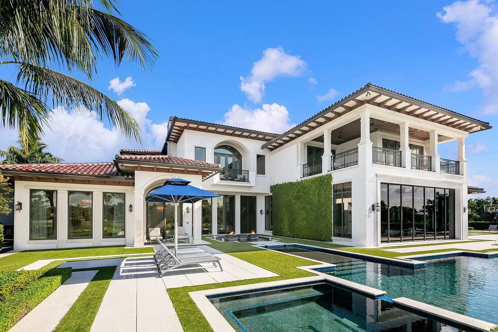 The Mansion in Weston is a seven-bedroom sanctuary by renowned architect Randall Stofft set on a prestigious gated community now available for sale. This home located at 3030 Meadow Ln, Weston, Florida