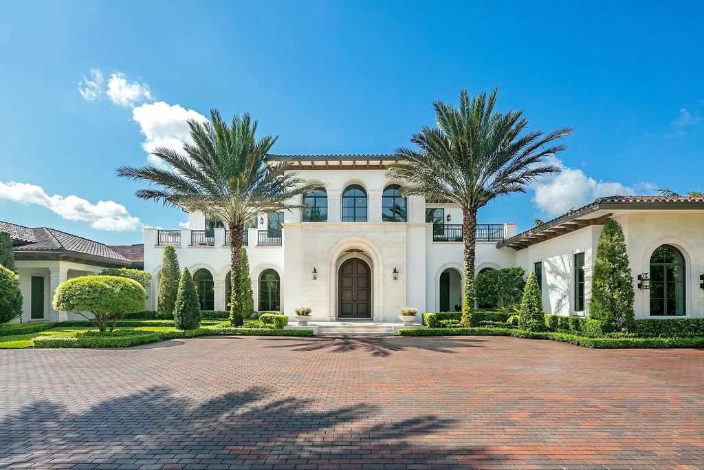 The Mansion in Weston is a seven-bedroom sanctuary by renowned architect Randall Stofft set on a prestigious gated community now available for sale. This home located at 3030 Meadow Ln, Weston, Florida