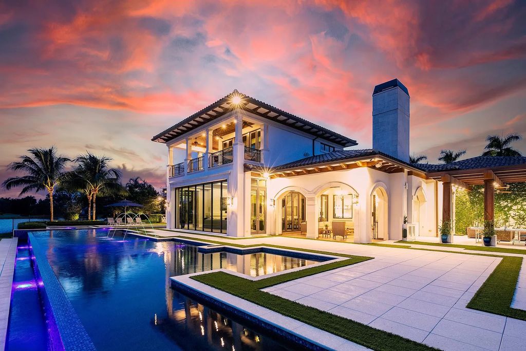 The Mansion in Weston is a seven-bedroom sanctuary by renowned architect Randall Stofft set on a prestigious gated community now available for sale. This home located at 3030 Meadow Ln, Weston, Florida