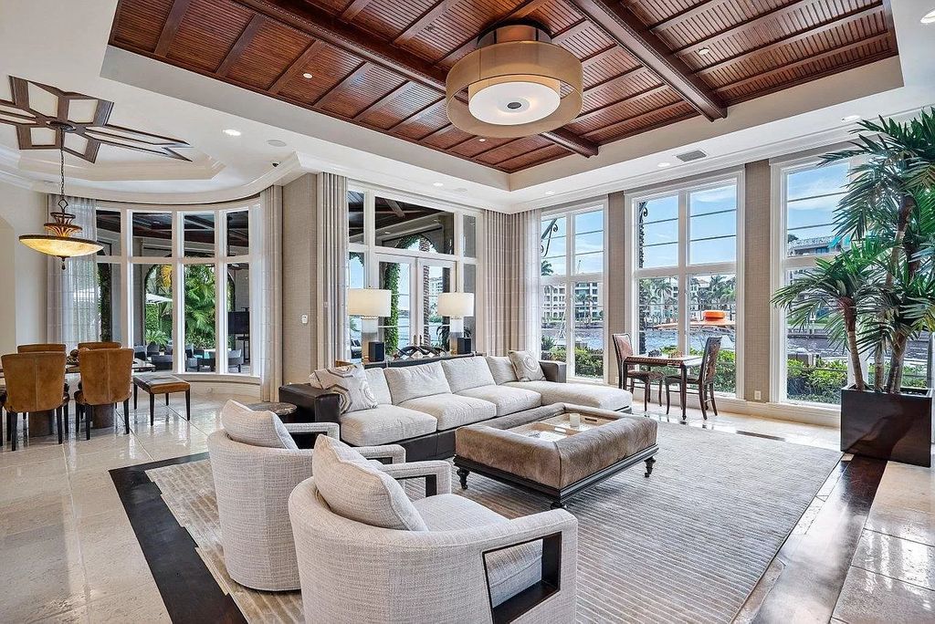 The Mansion in Boca Raton is One of only a few select estates located on coveted Lake Boca has wide intracoastal views, visible from the entire home now available for sale. This home located at 205 SE Spanish Trl, Boca Raton, Florida