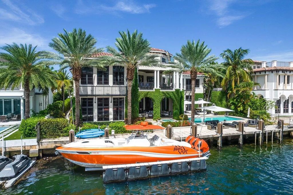 The Mansion in Boca Raton is One of only a few select estates located on coveted Lake Boca has wide intracoastal views, visible from the entire home now available for sale. This home located at 205 SE Spanish Trl, Boca Raton, Florida