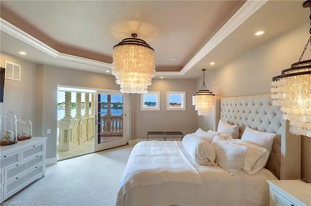 The Naples Home with panoramic views of Naples Bay and a direct western exposure allowing stunning evening sunsets now available for sale. This home located at 2300 Kingfish Rd, Naples, Florida