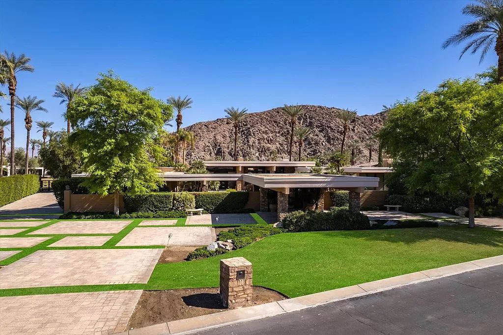 The Home in Indian Wells is a family compound on the 11th Fairway offers beautiful fairway and mountain views now available for sale. This home located at 46310 Amethyst Dr, Indian Wells, California