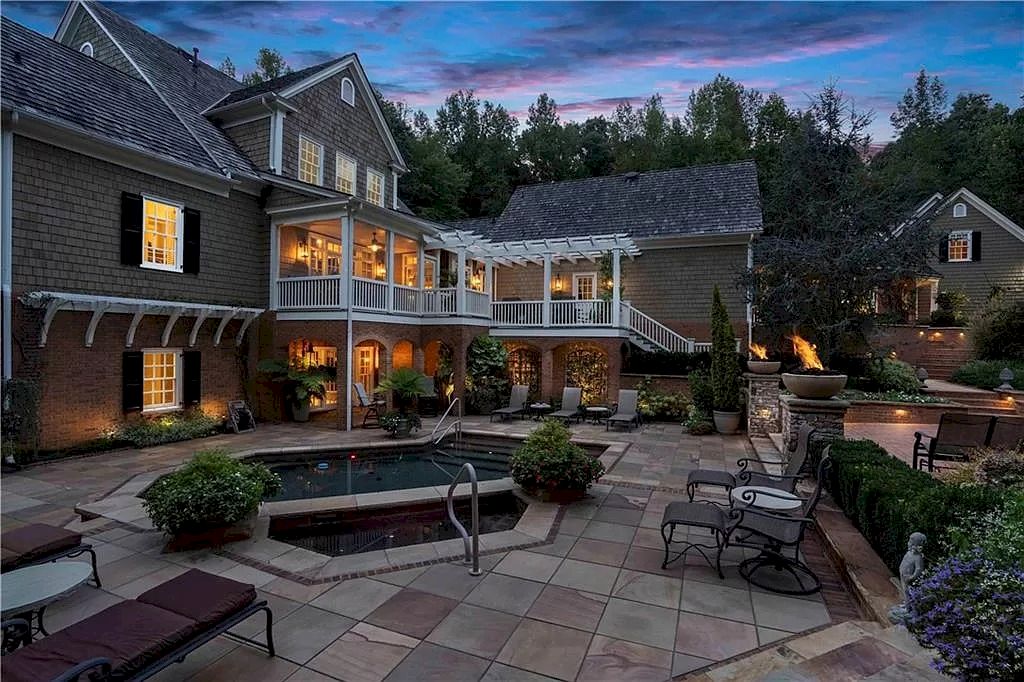 Casual Elegance Meets Custom Sophistication in this $3,600,000 Spectacular and Private Paradise in Georgia