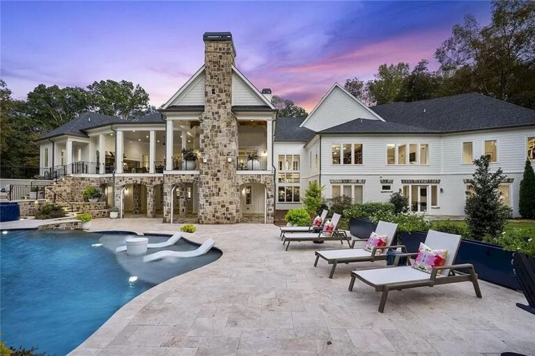 Georgia Private Wooded Estate Completed with Smart Home Technology and Distinctive Features