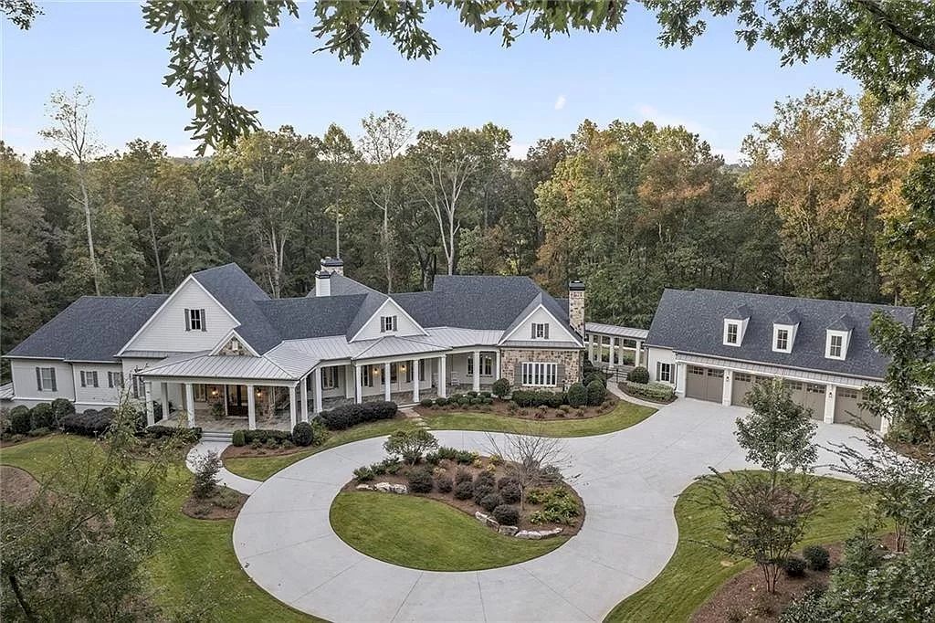 Georgia Private Wooded Estate Completed with Smart Home Technology and Distinctive Features Priced at $4,100,000