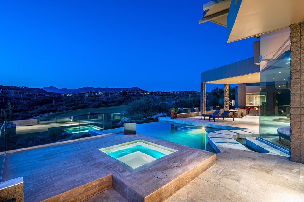 Elegant contemporary home in Arizona with expansive Valley views as background sells for $5,000,000