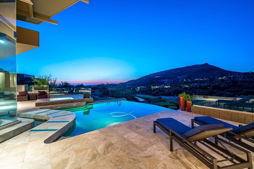 Elegant contemporary home in Arizona with expansive Valley views as background sells for $5,000,000