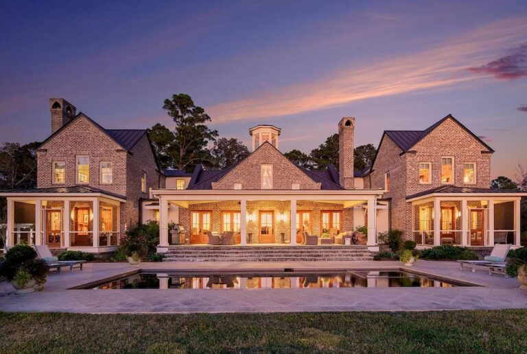 Beautiful Custom Home with World-class Finishes Surrounded by Parks and Conservation Land in South Carolina Listed for $6,000,000