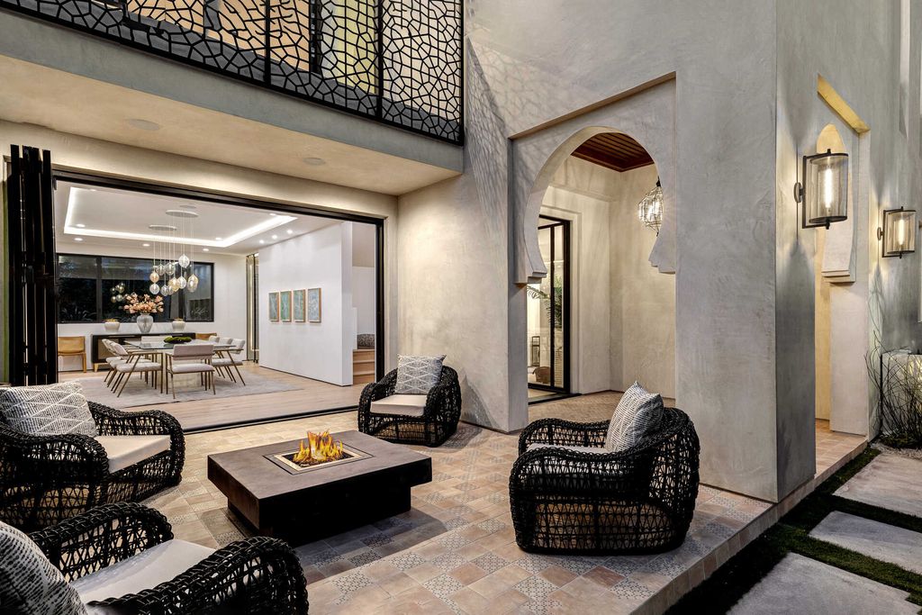 The Home in Los Angeles is a brand new contemporary Moroccan estate positioned on an oversized corner lot in trendy Beverly Grove now available for sale. This home located at 8255 Oakwood Ave, Los Angeles, California