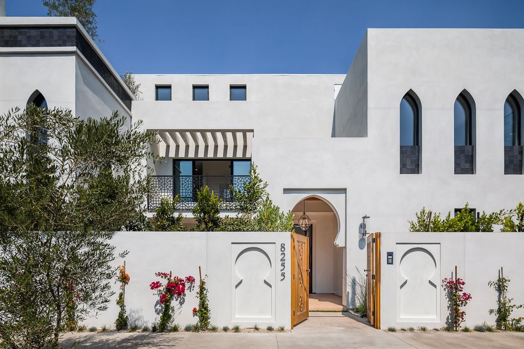 The Home in Los Angeles is a brand new contemporary Moroccan estate positioned on an oversized corner lot in trendy Beverly Grove now available for sale. This home located at 8255 Oakwood Ave, Los Angeles, California