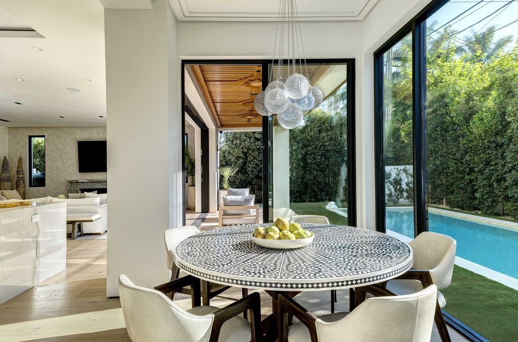 The Home in Los Angeles is a brand new contemporary Moroccan estate positioned on an oversized corner lot in trendy Beverly Grove now available for sale. This home located at 8255 Oakwood Ave, Los Angeles, California