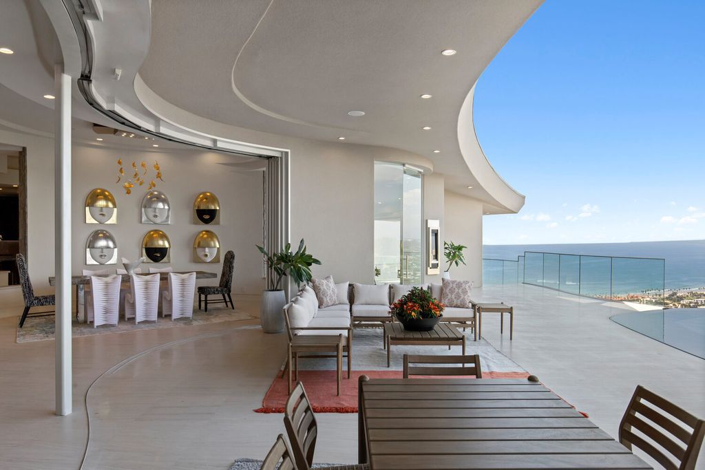 The Home in La Jolla is a brand new construction has dazzling design features, with panoramic North Shore ocean and coastal views now available for sale. This home located at 7447 Hillside Dr, La Jolla, California