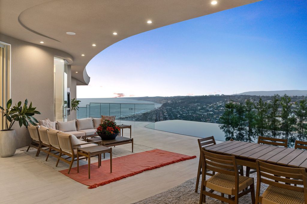 The Home in La Jolla is a brand new construction has dazzling design features, with panoramic North Shore ocean and coastal views now available for sale. This home located at 7447 Hillside Dr, La Jolla, California