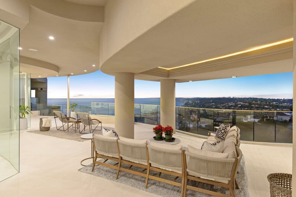 The Home in La Jolla is a brand new construction has dazzling design features, with panoramic North Shore ocean and coastal views now available for sale. This home located at 7447 Hillside Dr, La Jolla, California