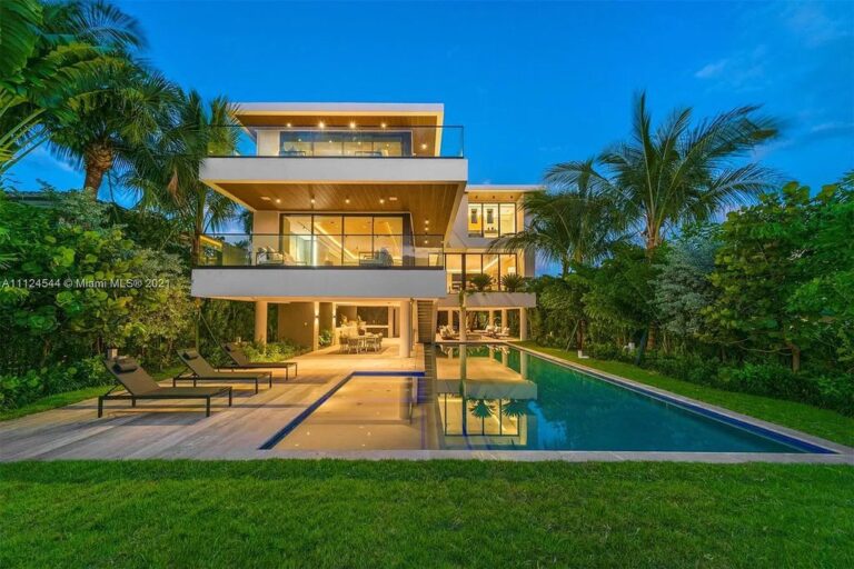 Brand New Tropical Modern Home in Miami Beach with An Exquisite Outdoor Oasis hits Market for $25,000,000