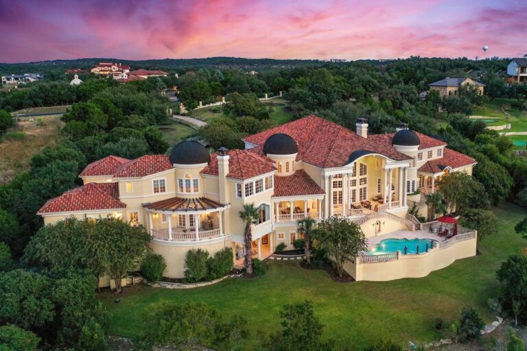 Elegant Italian Baroque Mansion in Austin with Breathtaking Panoramic Views Selling at $9,900,000