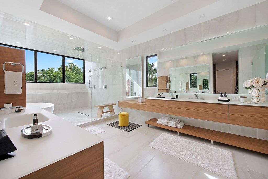 The Home in Miami is a gorgeous fully furnished new construction home in the heart of South Miami’s High Pines neighborhood now available for sale. This home located at 5470 Sunset Dr, Miami, Florida
