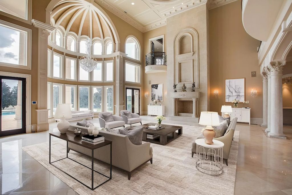 The Tennessee Home is a luxurious home with 30 ft ceilings, dual hand crafted iron staircases & over 100 chandeliers now available for sale. This home located at 2423 Hidden River Ln, Franklin, Tennessee; offering 06 bedrooms and 13 bathrooms with 22,743 square feet of living spaces.