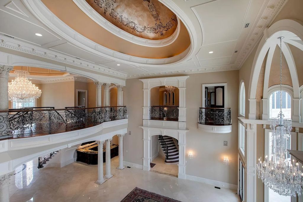 The Tennessee Home is a luxurious home with 30 ft ceilings, dual hand crafted iron staircases & over 100 chandeliers now available for sale. This home located at 2423 Hidden River Ln, Franklin, Tennessee; offering 06 bedrooms and 13 bathrooms with 22,743 square feet of living spaces.