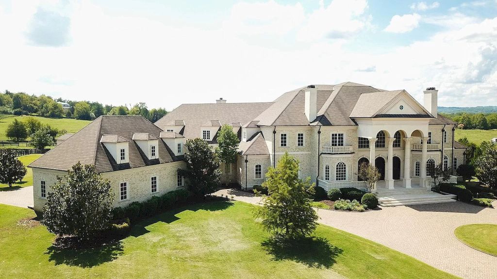 The Tennessee Home is a luxurious home with 30 ft ceilings, dual hand crafted iron staircases & over 100 chandeliers now available for sale. This home located at 2423 Hidden River Ln, Franklin, Tennessee; offering 06 bedrooms and 13 bathrooms with 22,743 square feet of living spaces.