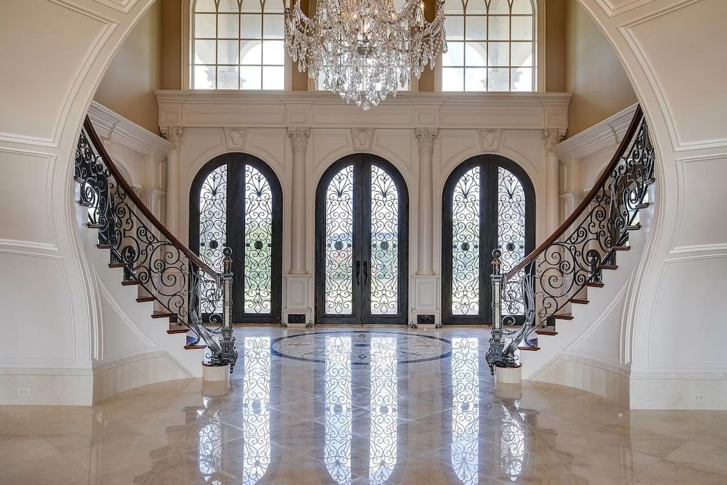 The Tennessee Home is a luxurious home with 30 ft ceilings, dual hand crafted iron staircases & over 100 chandeliers now available for sale. This home located at 2423 Hidden River Ln, Franklin, Tennessee; offering 06 bedrooms and 13 bathrooms with 22,743 square feet of living spaces.