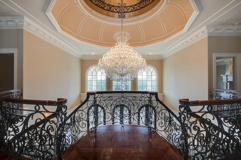 The Tennessee Home is a luxurious home with 30 ft ceilings, dual hand crafted iron staircases & over 100 chandeliers now available for sale. This home located at 2423 Hidden River Ln, Franklin, Tennessee; offering 06 bedrooms and 13 bathrooms with 22,743 square feet of living spaces.