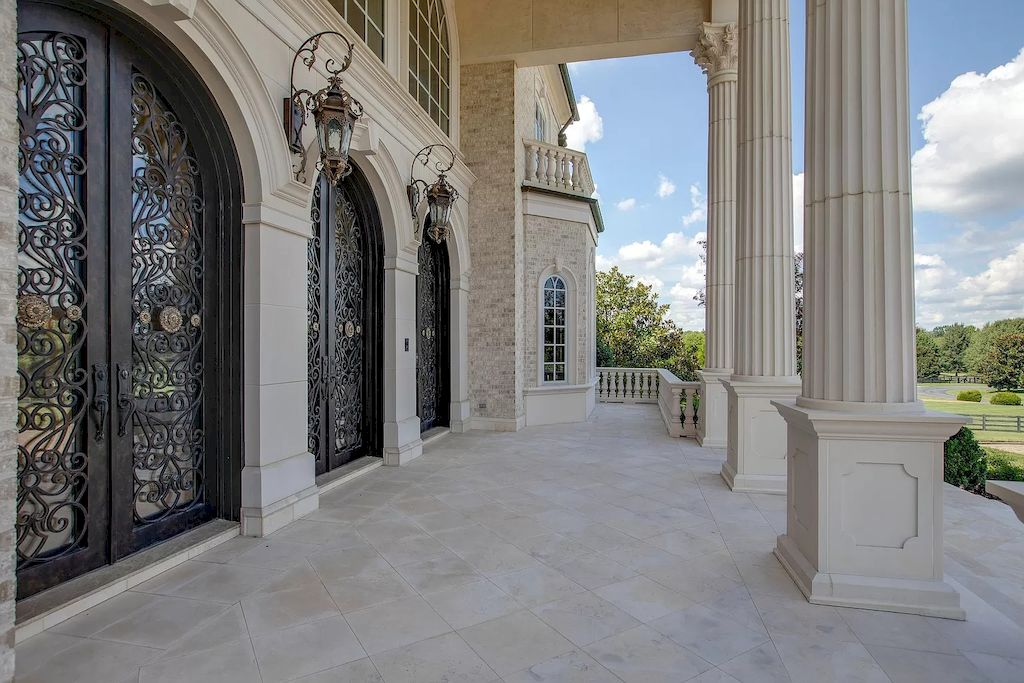 The Tennessee Home is a luxurious home with 30 ft ceilings, dual hand crafted iron staircases & over 100 chandeliers now available for sale. This home located at 2423 Hidden River Ln, Franklin, Tennessee; offering 06 bedrooms and 13 bathrooms with 22,743 square feet of living spaces.