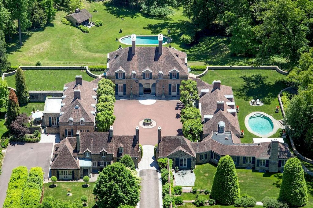 The Home in Pennsylvania is a luxurious home now available for sale. This home located at 1543 Monk Rd, Gladwyne, Pennsylvania; offering 11 bedrooms and 10 bathrooms with 14,467 square feet of living spaces.