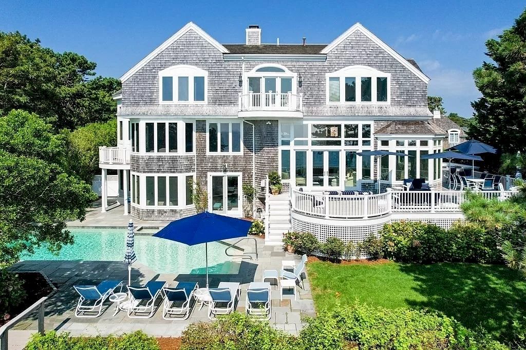 The Perfect Beachfront Home is a luxurious home now available for sale. This home located at 27 Ocean Bluff Dr, Mashpee, Massachusetts; offering 06 bedrooms and 08 bathrooms with 4,220 square feet of living spaces.