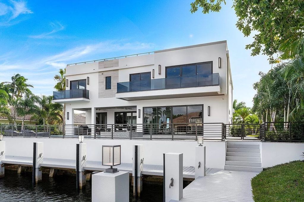 The Home in Boca Raton is new deep-water estate located on ''Millionaires Row'' in the Golden Triangle was spectacularly designed and beautifully finished now available for sale. This home located at 501 Kay Ter, Boca Raton, Florida